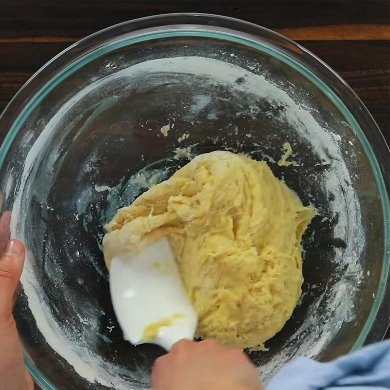 Step 2 Knead the dough and let it rise for the first time Baked donuts with jam filling