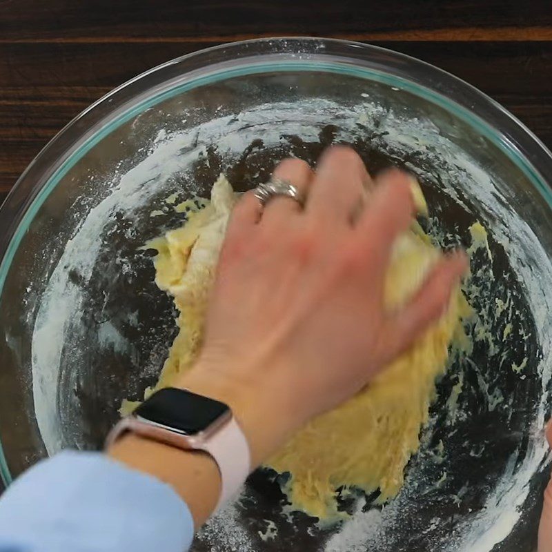 Step 2 Knead the dough and let it rise for the first time Baked donuts with jam filling