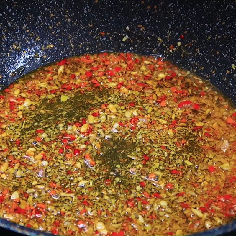 Step 3 Sauté the ingredients Dipping sauce for boiled meat