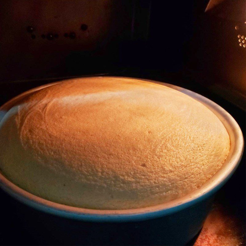 Step 4 Baking the cake Coconut milk sponge cake (recipe shared by user)