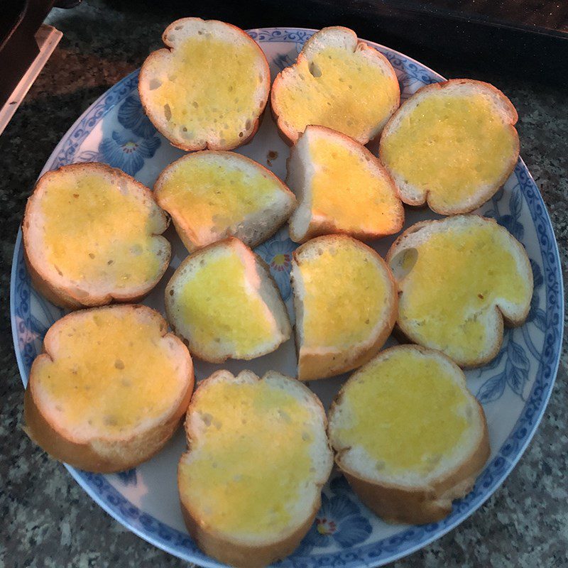 Step 2 Toast the bread for the first time and make the milk sugar sauce Butter Sugar Toast