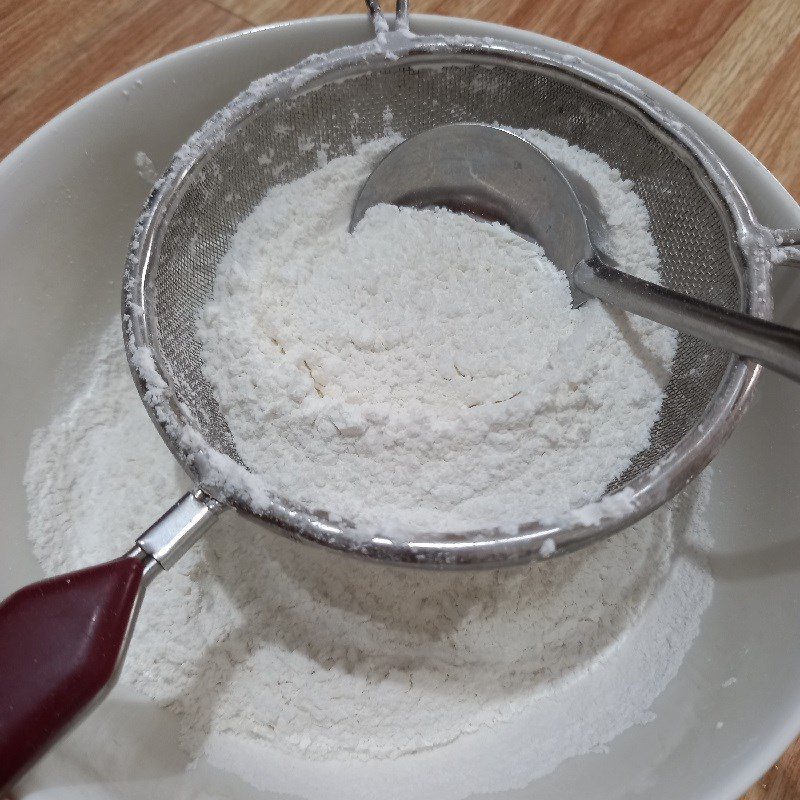 Step 2 Mix coconut milk dough for sweet pandan cake