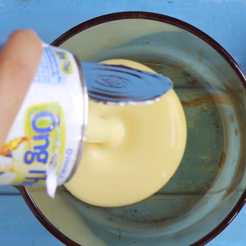 Step 1 Dilute the condensed milk Yogurt with condensed milk