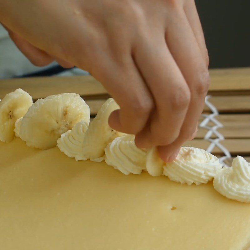 Step 7 Frosting and Decoration Banana Cake