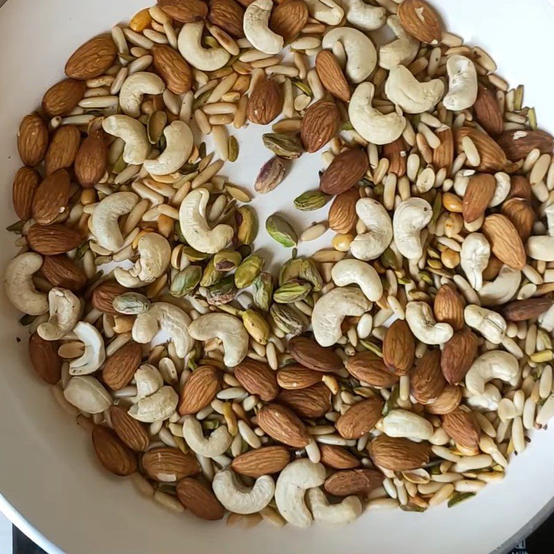 Step 1 Roast mixed nuts Protein bar