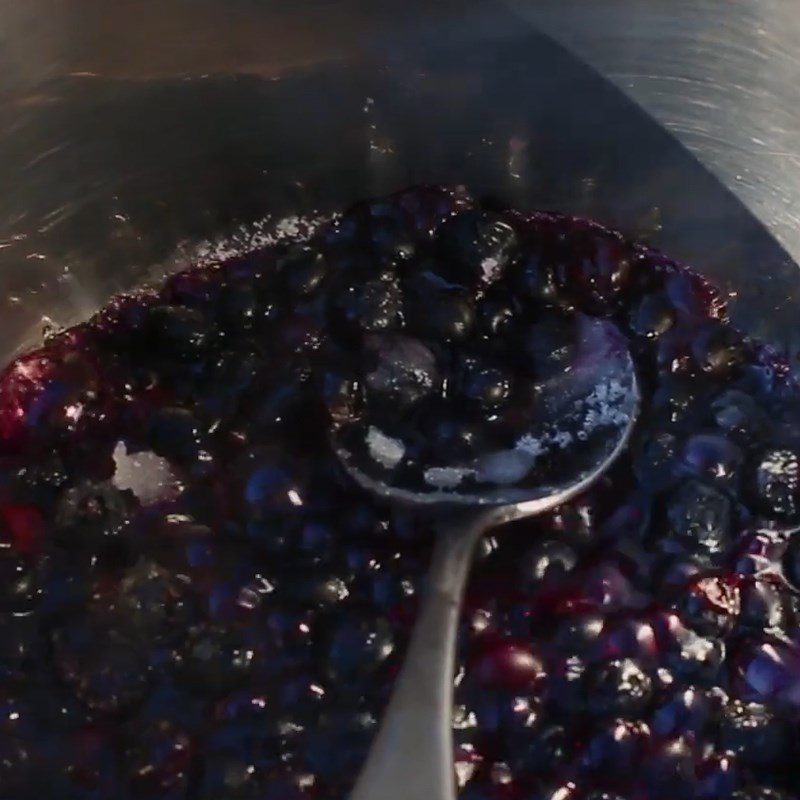 Step 2 Blueberry Compote with Sugar Blueberry Milk