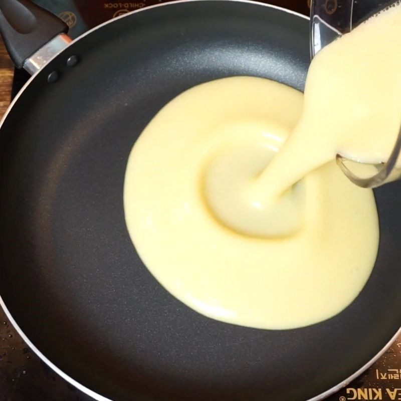 Step 3 Sauté the filling Green tea filling