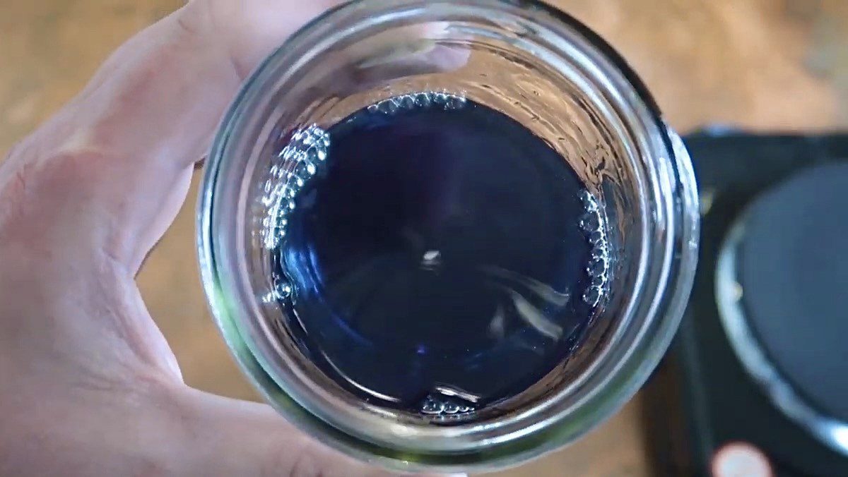 Dried butterfly pea syrup