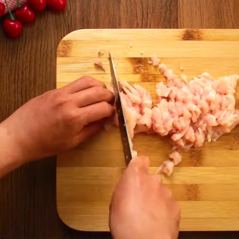 Step 1 Prepare the ingredients for Fried Chicken Potato Cake