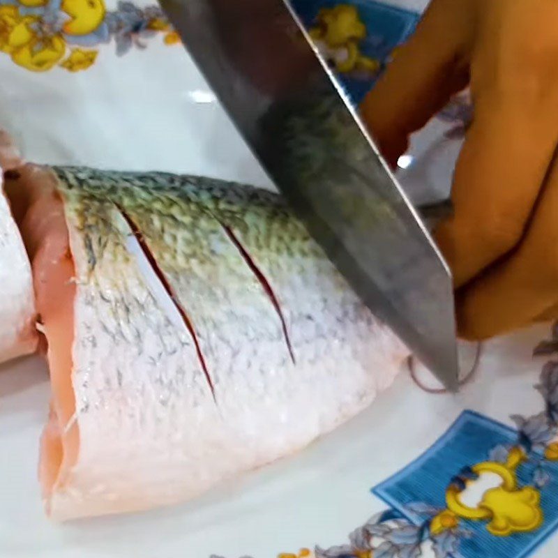 Step 1 Prepare the barramundi Barramundi with passion fruit sauce