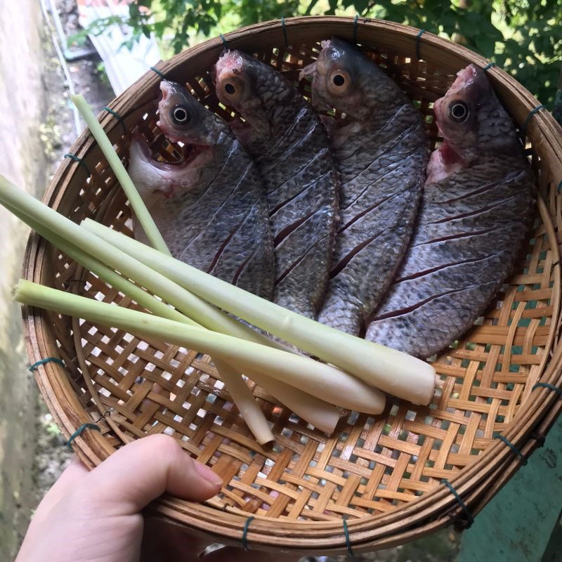 Step 1 Prepare the ingredients for Fried Salted Tilapia with Lemongrass and Chili