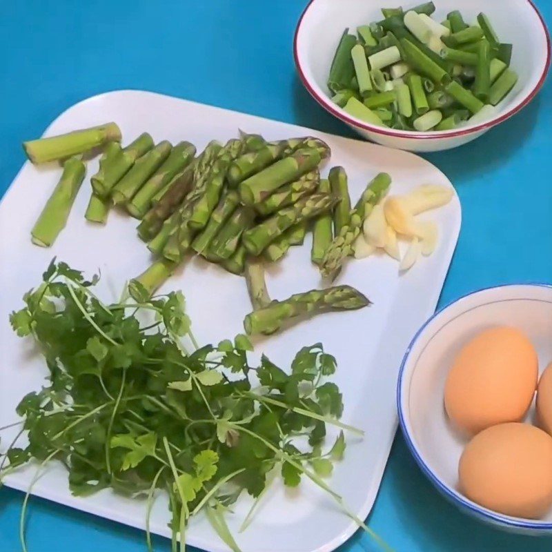 Step 1 Prepare the ingredients Stir-fried asparagus with eggs