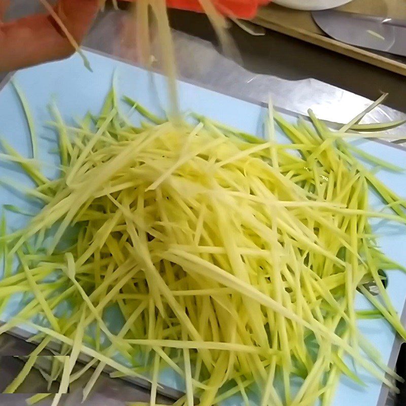 Step 2 Preparing the remaining ingredients Crispy Green Mango Squid Salad