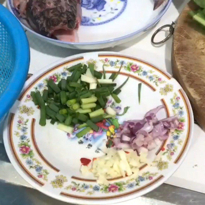 Step 2 Prepare other ingredients Sweet mustard greens soup with snakehead fish