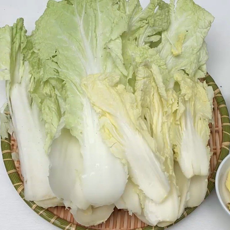 Step 1 Prepare napa cabbage Boiled napa cabbage