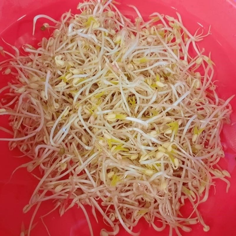 Step 1 Prepare Bean Sprouts and String Beans for Stir-fried Chicken Gizzards with Bean Sprouts