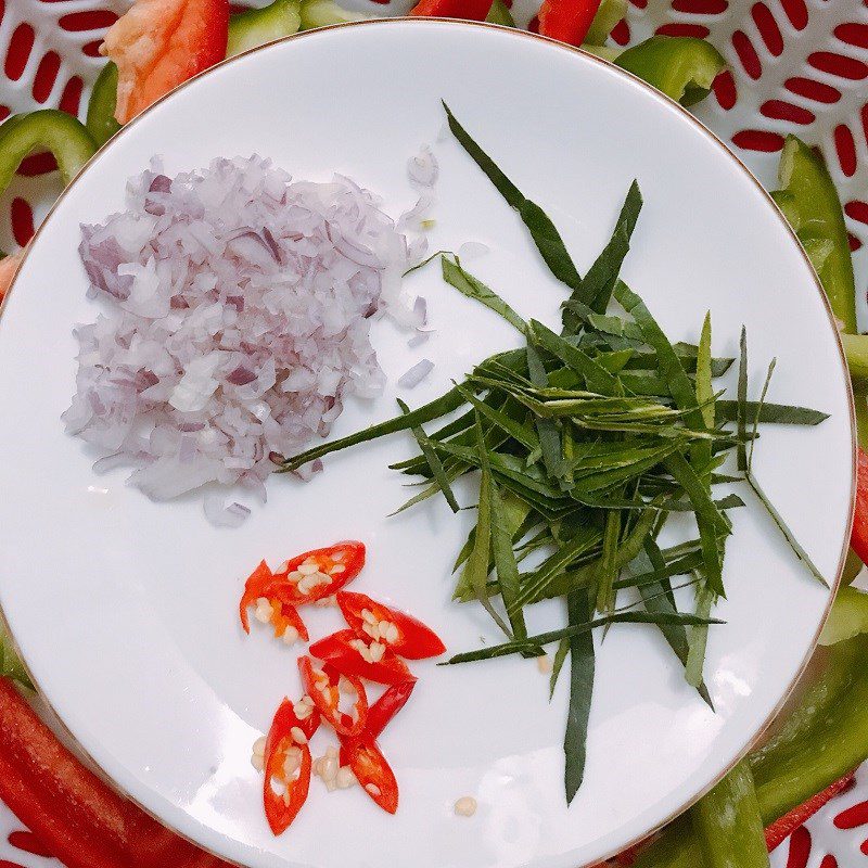 Step 1 Prepare the ingredients for Chicken braised with lime leaves