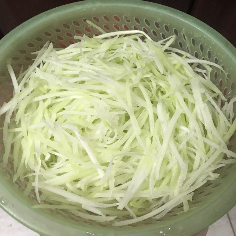 Step 1 Prepare Ingredients for Stir-fried Chayote with Shrimp