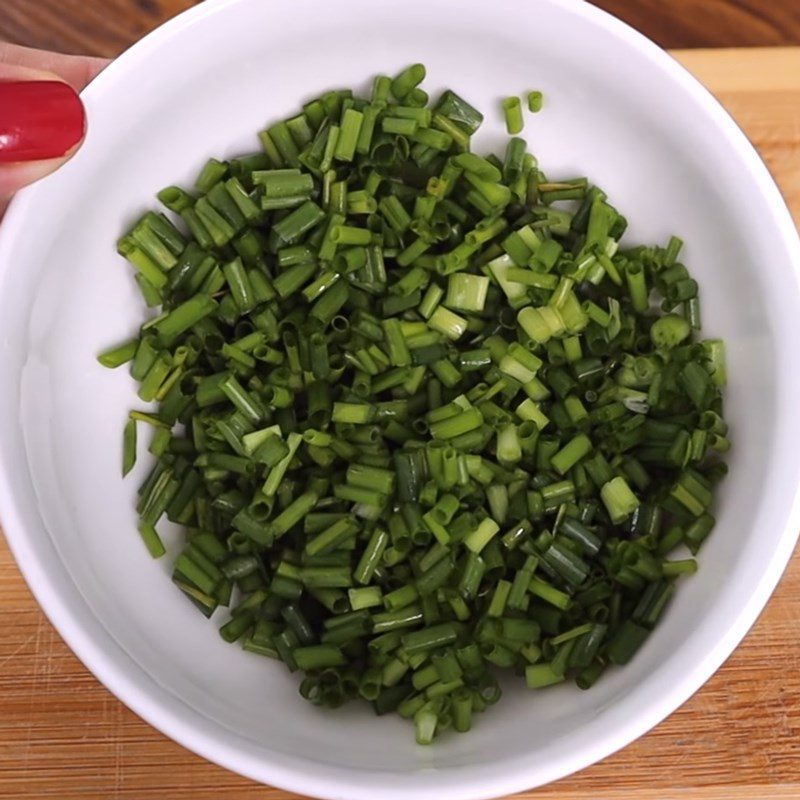 Step 1 Prepare the ingredients for Fried Tofu with Scallion Oil and Pork Floss