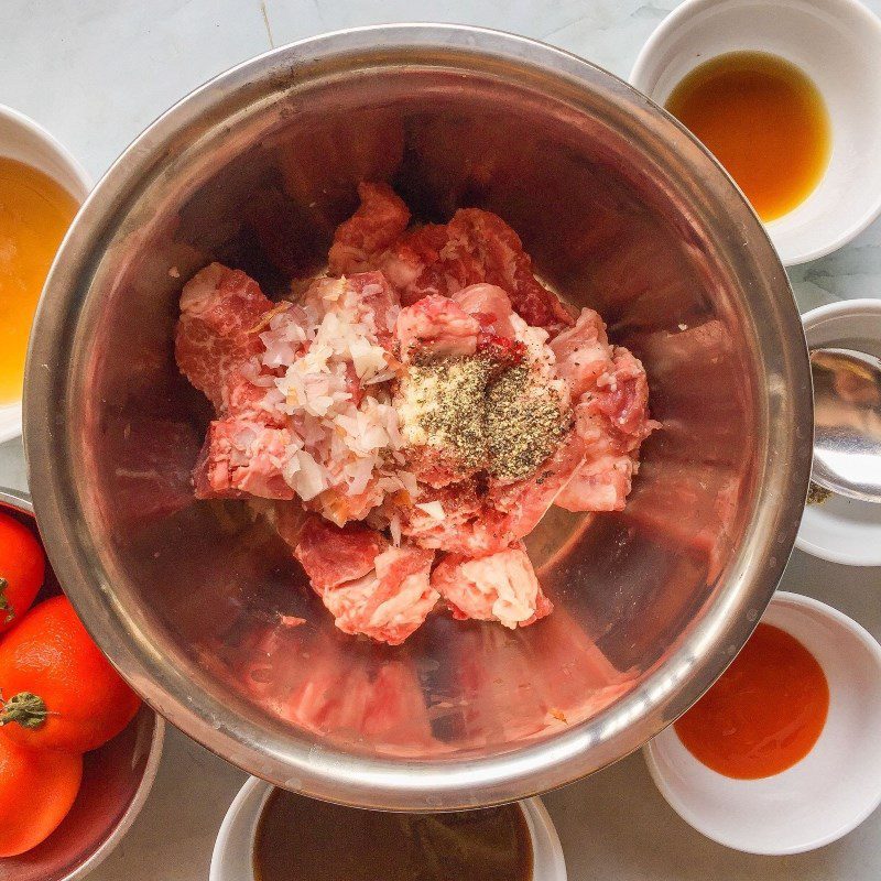 Step 1 Prepare the ingredients and marinate the ribs Sweet and Sour Tamarind Ribs