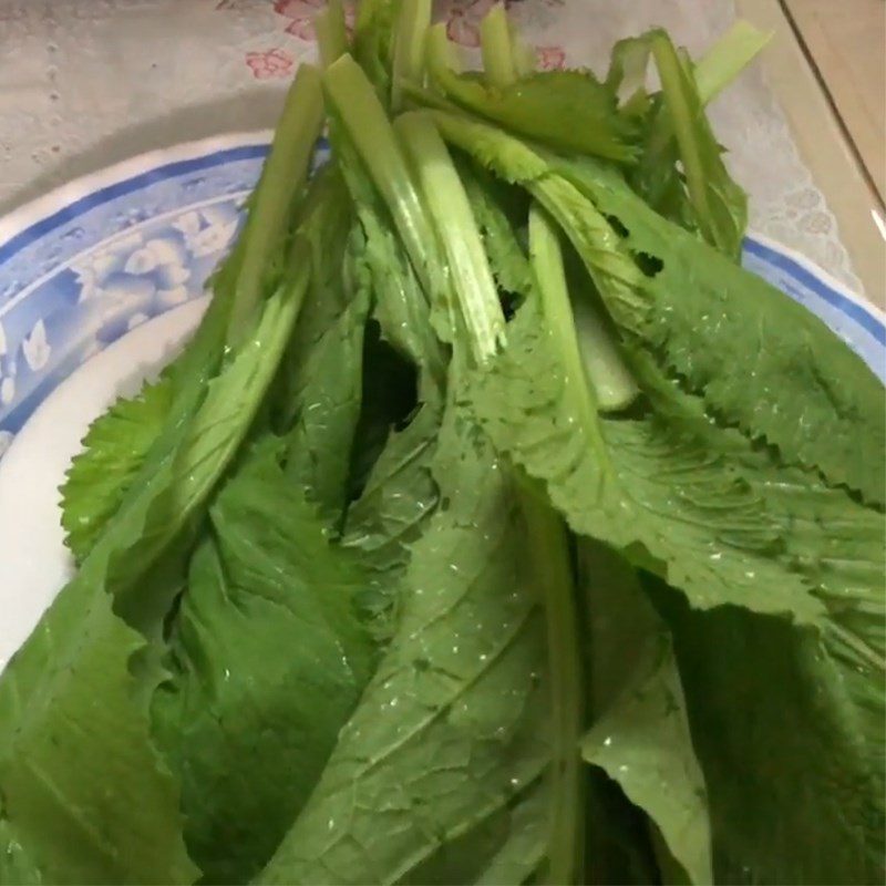 Step 2 Prepare Mustard Greens for Crab Soup with Mustard Greens