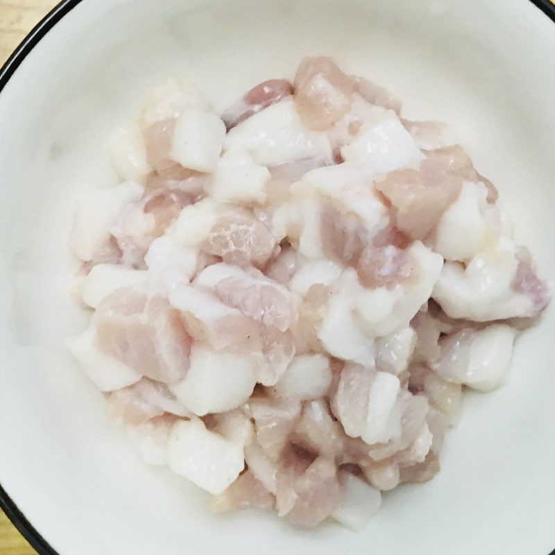 Step 2 Prepare pork and dried shrimp Boiled vegetables with dipping sauce