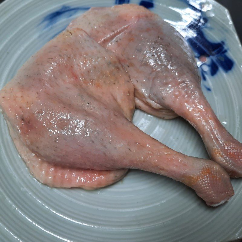 Step 1 Prepare duck meat Duck with tamarind sauce