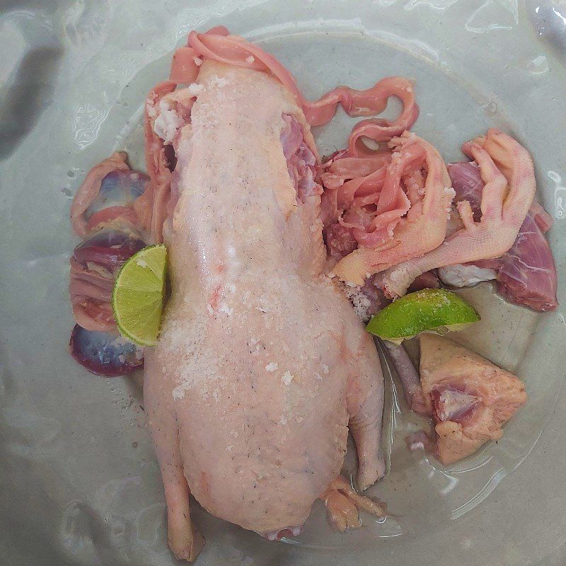 Step 1 Prepare the duck meat Sesame Fried Duck