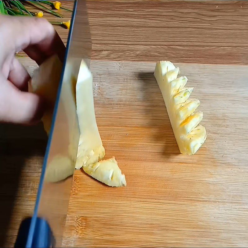 Step 2 Prepare the pineapple for Dipping Sauce with Boiled Meat