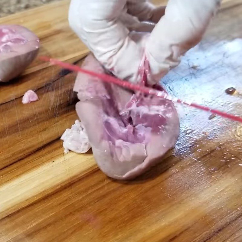 Step 2 Preparation of pig heart, kidney, and tongue