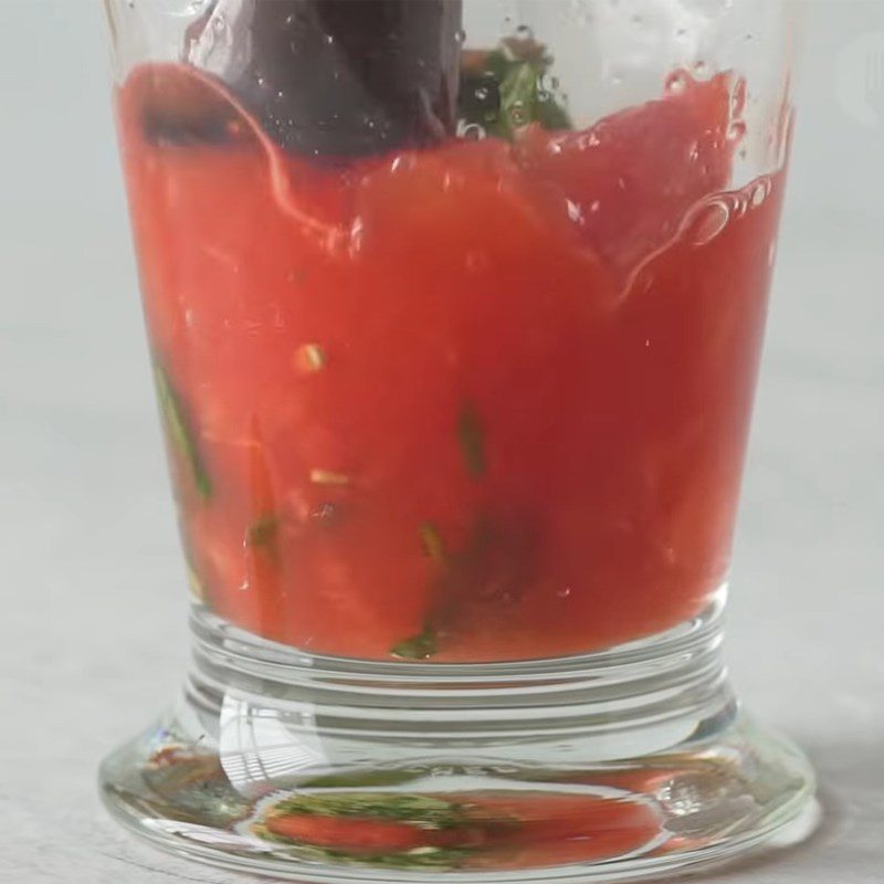 Step 1 Prepare and muddle the ingredients for Watermelon Mint Gin Tonic