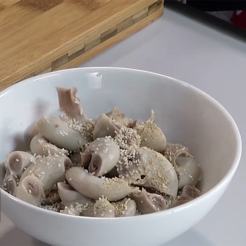 Step 1 Prepare and Marinate Dồi Trường Stir-fried Dồi Trường with Cabbage