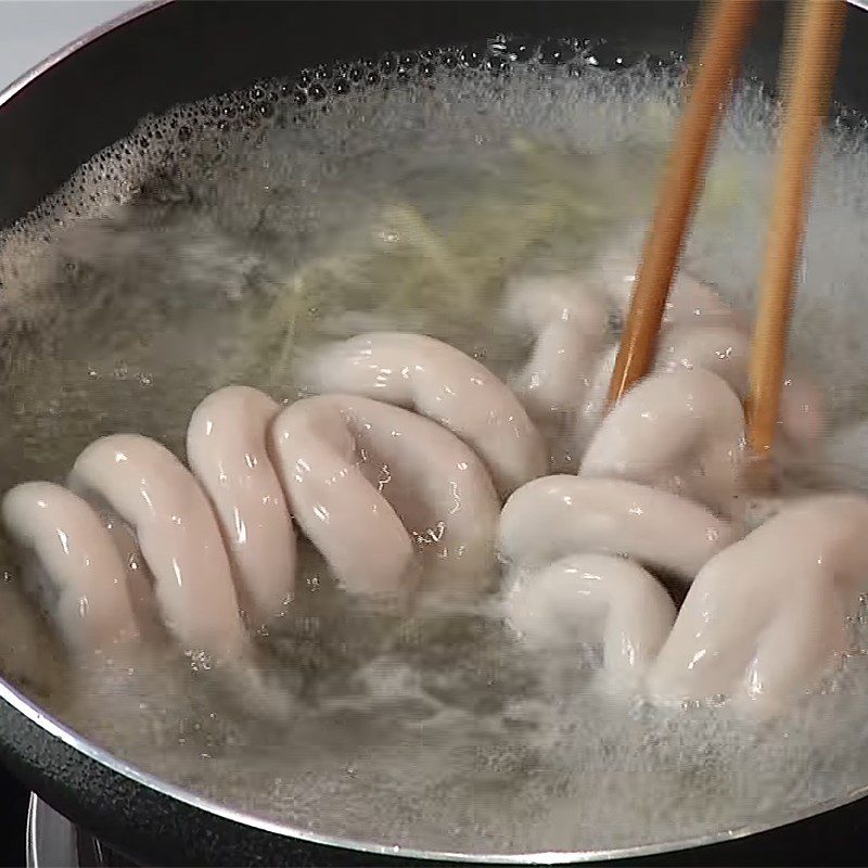 Step 1 Prepare and Marinate Dồi Trường Stir-fried Dồi Trường with Cabbage