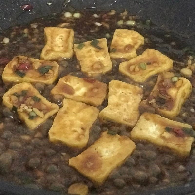 Step 4 Fried tofu with soy sauce Fried tofu with soy sauce (recipe shared by users)