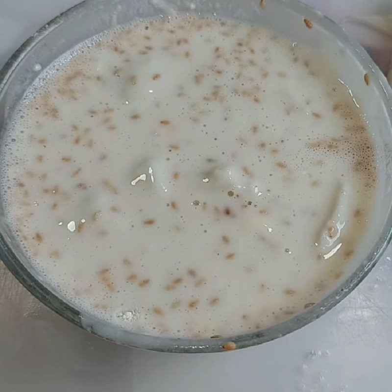 Step 3 Coating and frying tofu