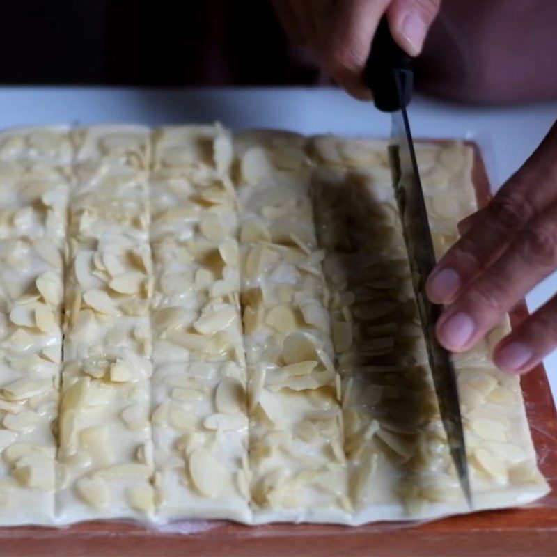 Step 2 Shaping Thousand Layer Almond Cake