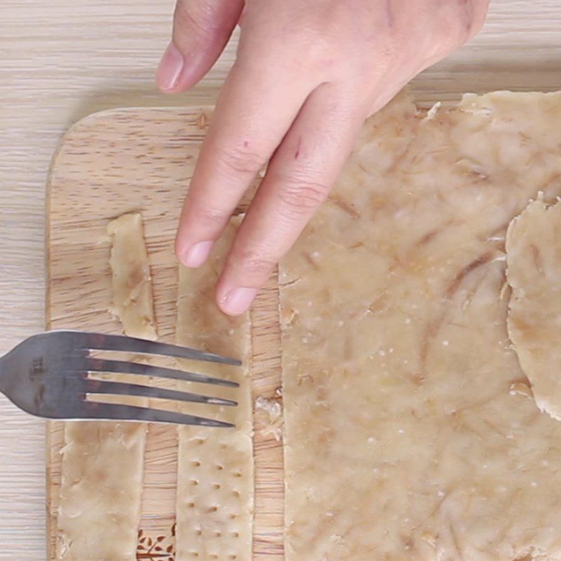 Step 3 Shaping the dough Savory shredded pork sticks