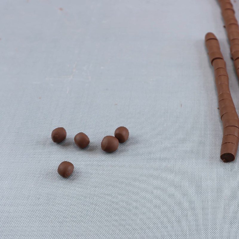 Step 2 Forming the tapioca pearls for Mooncake with milk tea and black sugar tapioca