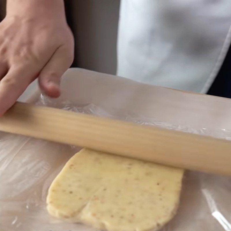 Step 3 Shaping and baking the cookies Butterfly pea flower almond cookies