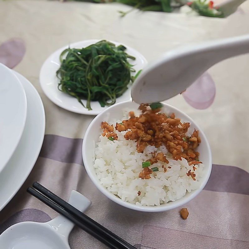 Step 4 Final product shrimp paste stir-fried meat