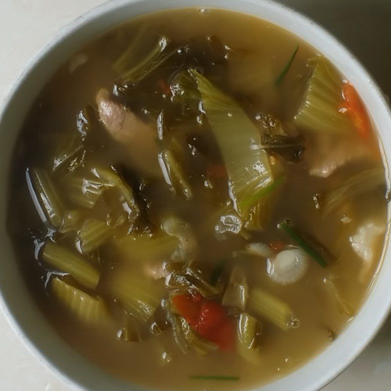 Step 4 Final product sour mustard greens soup with pork