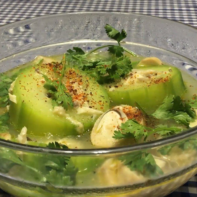 Step 5 Final Product Vegetarian Stuffed Winter Melon Soup