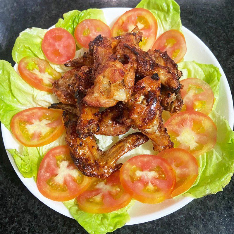 Step 4 Finished Product Fried chicken wings with fish sauce using an air fryer