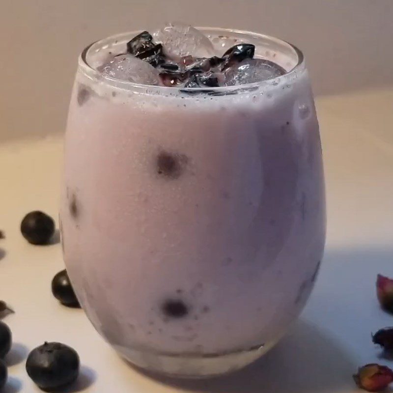 Step 4 Final Product Blueberry Honey Milk