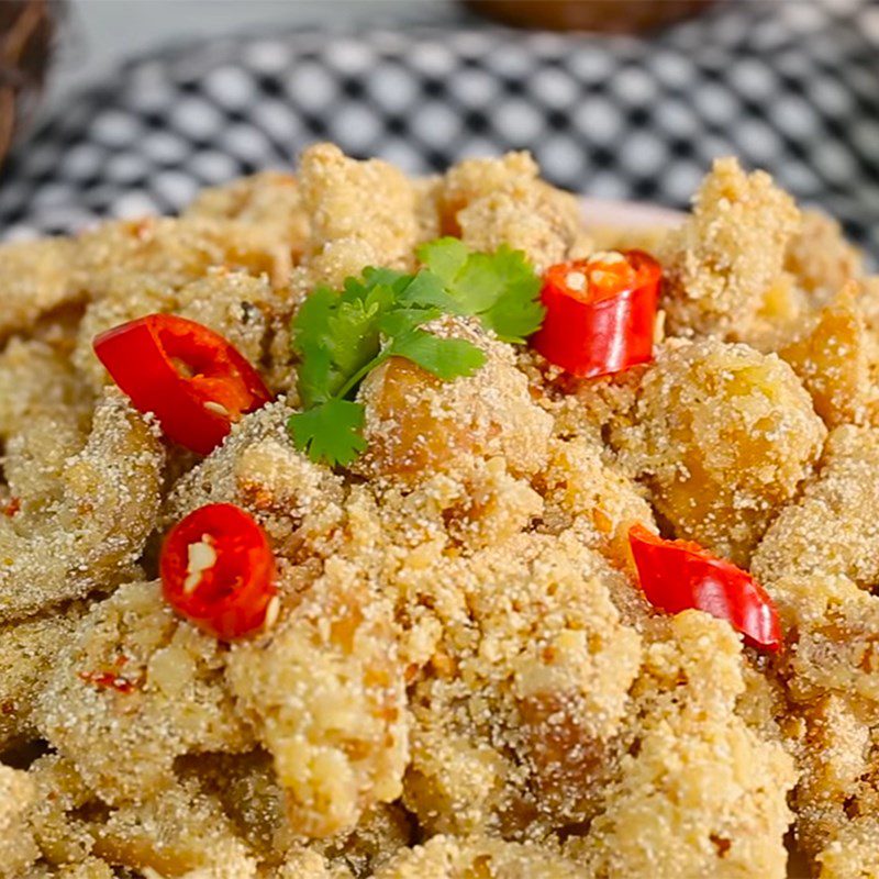 Step 7 Final Product Fried Chicken Skin with Salt and Chili