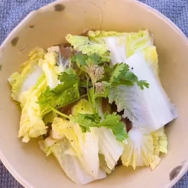 Step 4 Final Product Stir-fried Napa Cabbage with Black Fungus