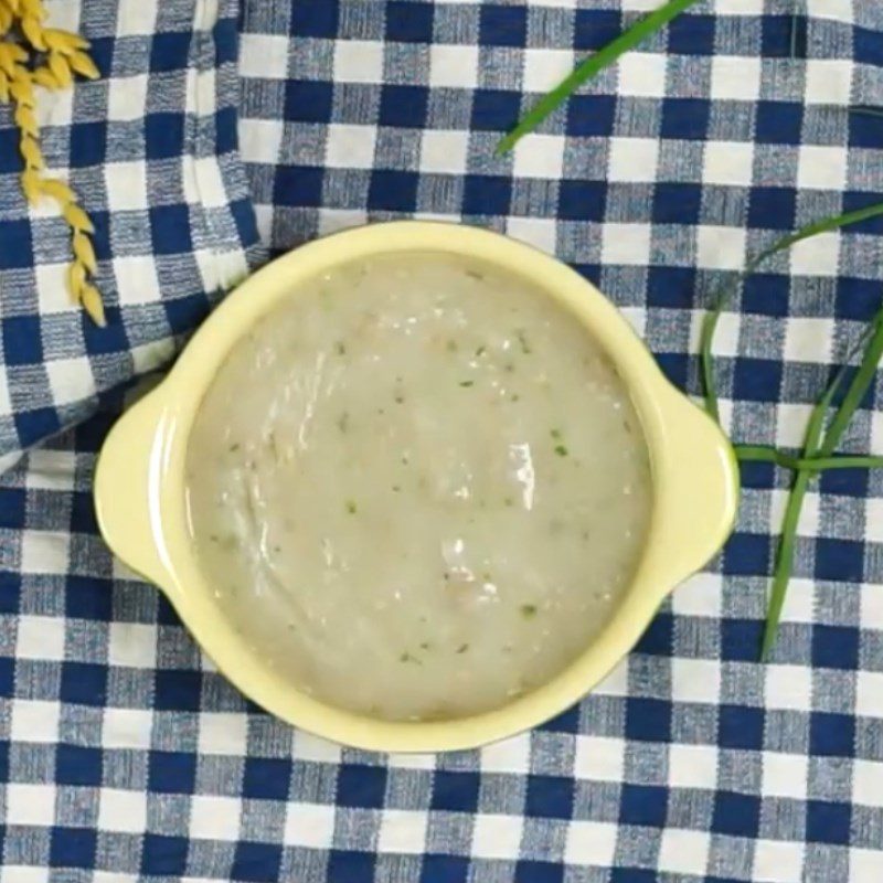 Step 5 Final product Duck porridge with taro