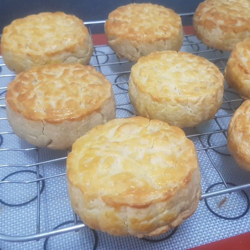 Step 8 Final product Mooncake for diabetics with lotus seed filling