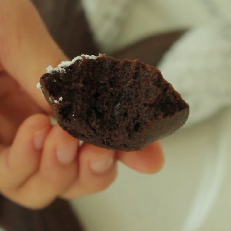 Step 4 Final product Chocolate shell cookies - madeleine chocolat