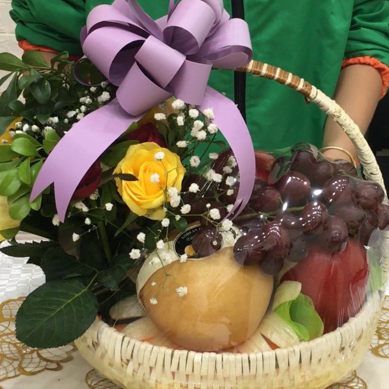 Step 5 Final product Arrange a fruit basket (various types)